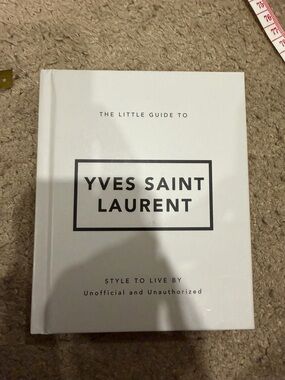 Yves Saint Laurent White and Black Decorative Coffee Table Book